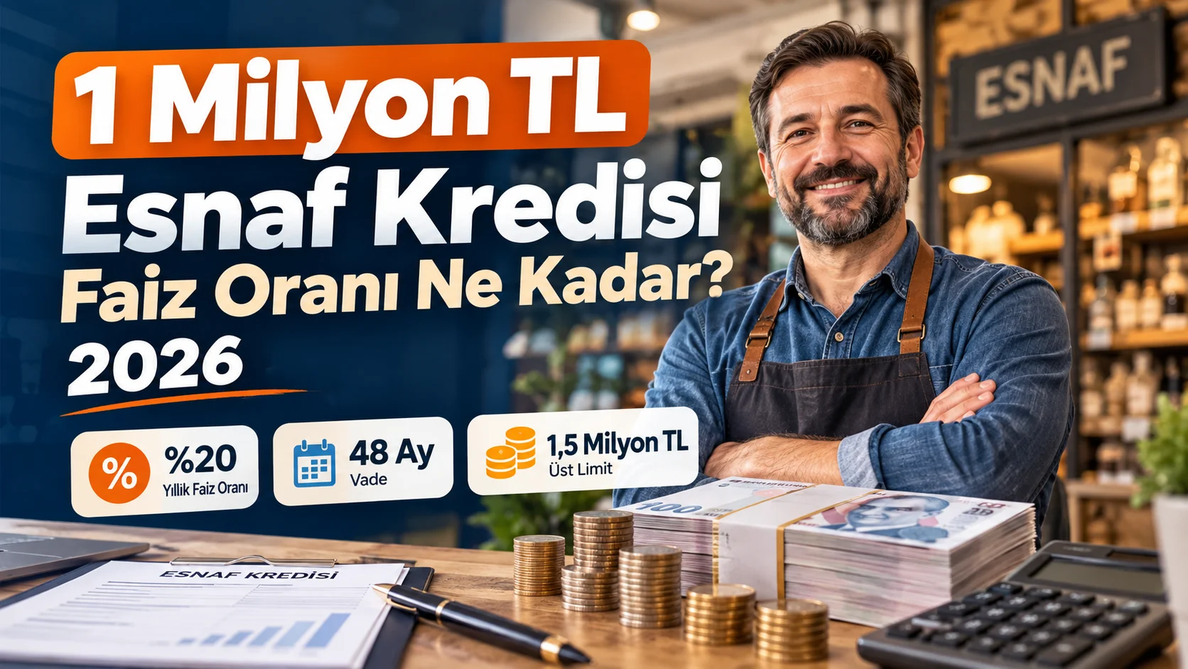 1 Milyon Tl Esnaf Kredisi 2026